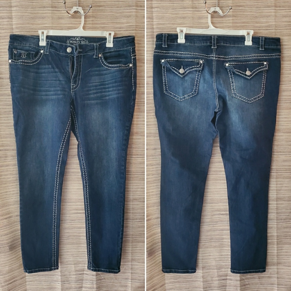 (Reposh) Paisley Sky stretch skinny leg jeans